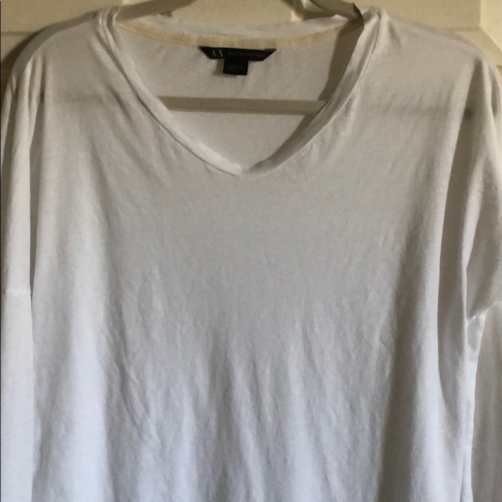 Armani Exchange Pima Cotton S, Long sleeve white - Picture 4 of 7